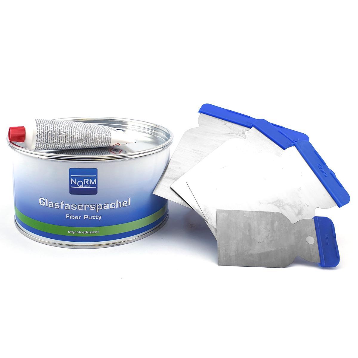 GFK-Spachtel Faserspachtel Glasfaserspachtel 1,8Kg & Japan- Set für Auto + Boot
